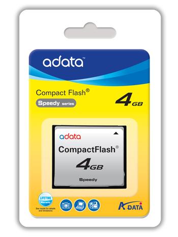 4GB A-Data CompactFlash Memory Card Speedy Series Box