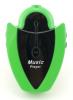 NEON MP3 Music Player with SD/MMC slot (Green/Black) w/USB cable and earphones