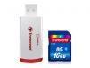 16GB Transcend SDHC CL6 Secure Digital Memory Card w/SDHC Card Reader