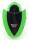 NEON MP3 Music Player with SD/MMC slot (Green/Black) w/USB cable and earphones