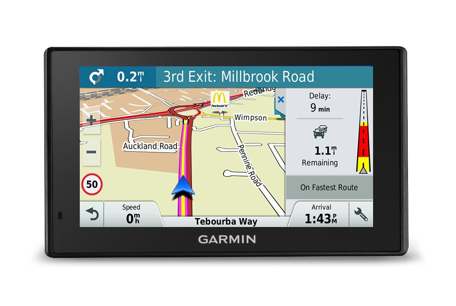 Garmin DriveSmart 50LMTD Satnav GPS UK/Ireland Maps Lifetime Maps and