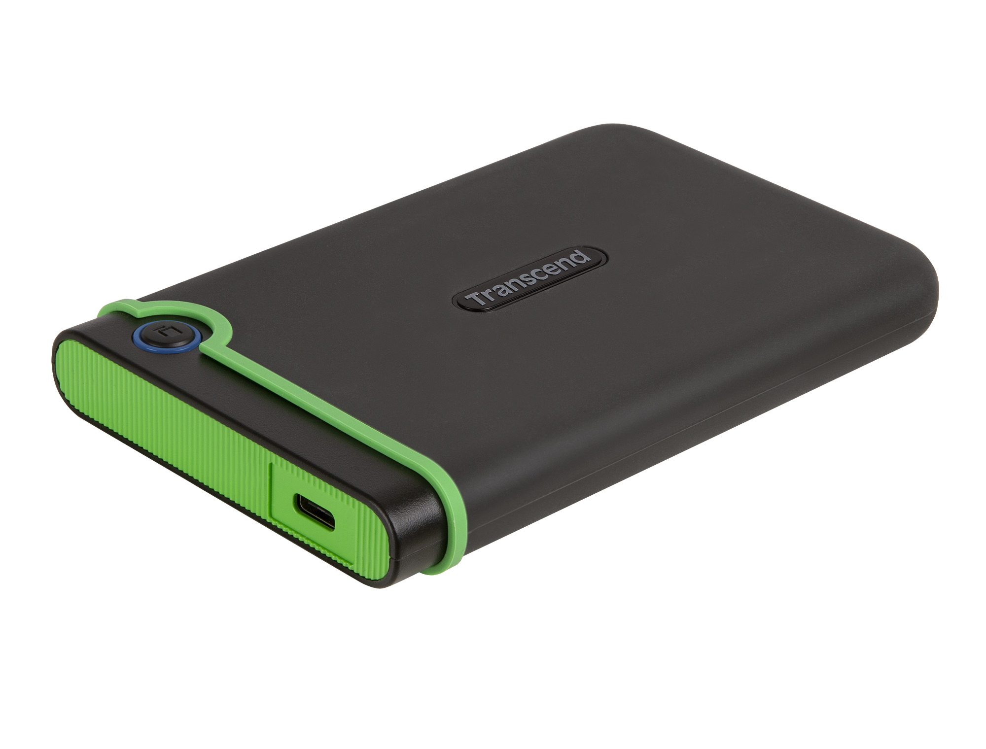 Disque Dur Externe Transcend StoreJet 25M3C 4To - Antichoc, USB 3.1 Type-C Et Type-A, Sauvegarde One Touch - TS4TSJ25M3C